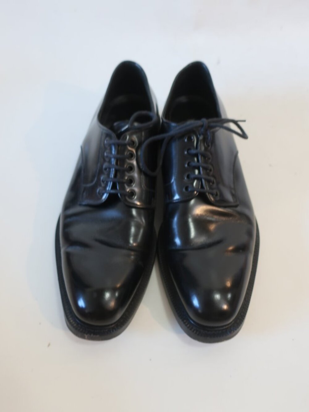 Mens Prada Black Leather Oxford Lace Up Shoes 11 - Picture 8 of 12